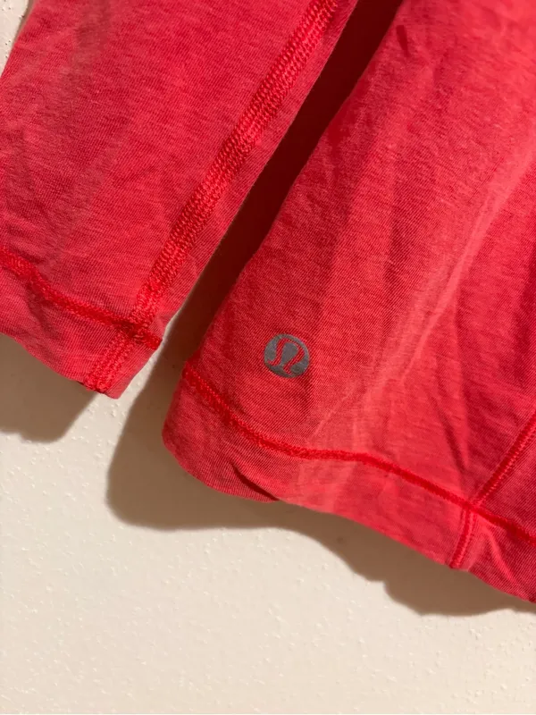 Lululemon Promenade Long Sleeve Athletic Active Top Shirt Red Asymmetric - Image 9