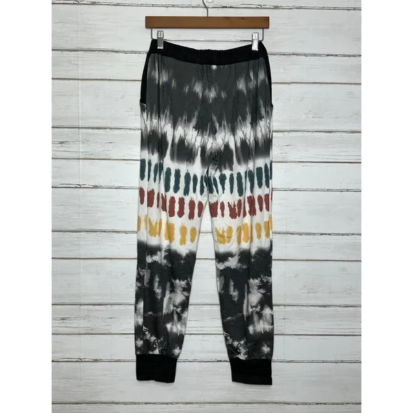 BIBI Tie Dye Lounge Set Women Small Jogger Pants Matching Top Boho Casual Set - Image 7