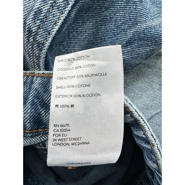 We‎ the Free People Dakota Straight Leg Jeans Size 29 Denim Distressed Cigarette - Image 16