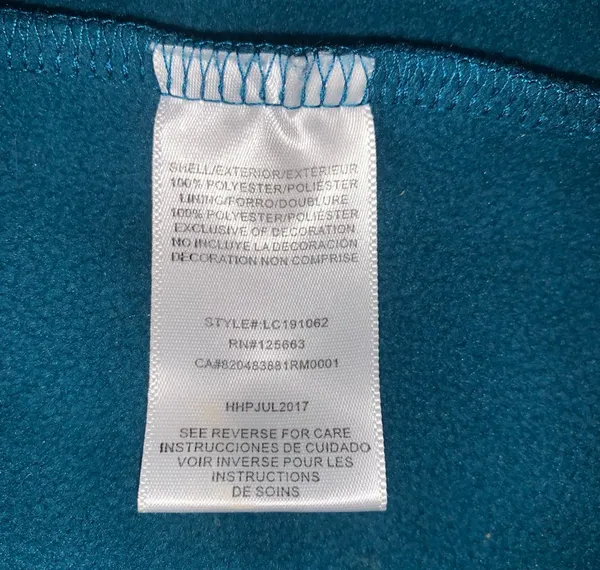 Big Chill Freestyle teal jacket size XL womens full zip - Image 9