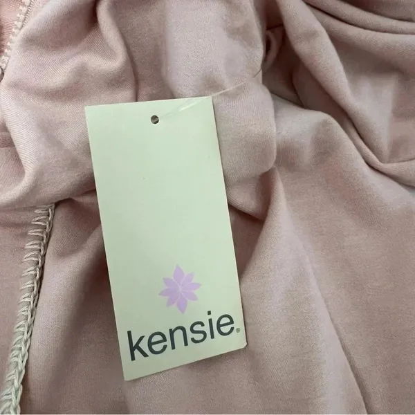 Kensie Sportswear Fit Hooded Long Sleeves Sweatshirt Pink Blush Casual Size M - Image 8