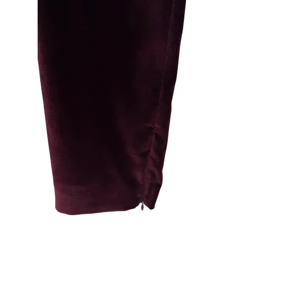 Alice + Olivia‎ Olivia Burgundy Merlot Velvet Bootcut Trousers Pants Size 0 - Image 7