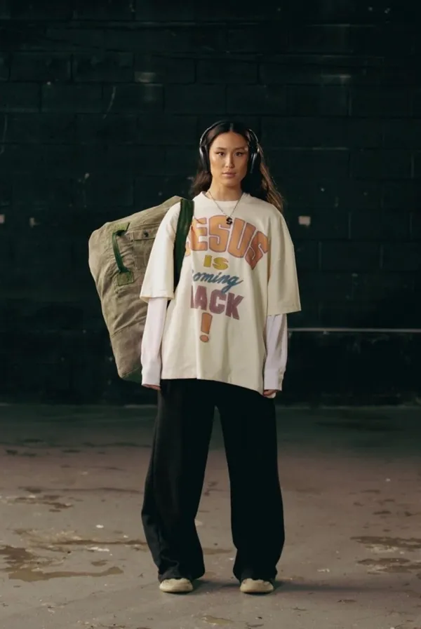 Jesus is coming back soon heavy T White Size XL - Image 2