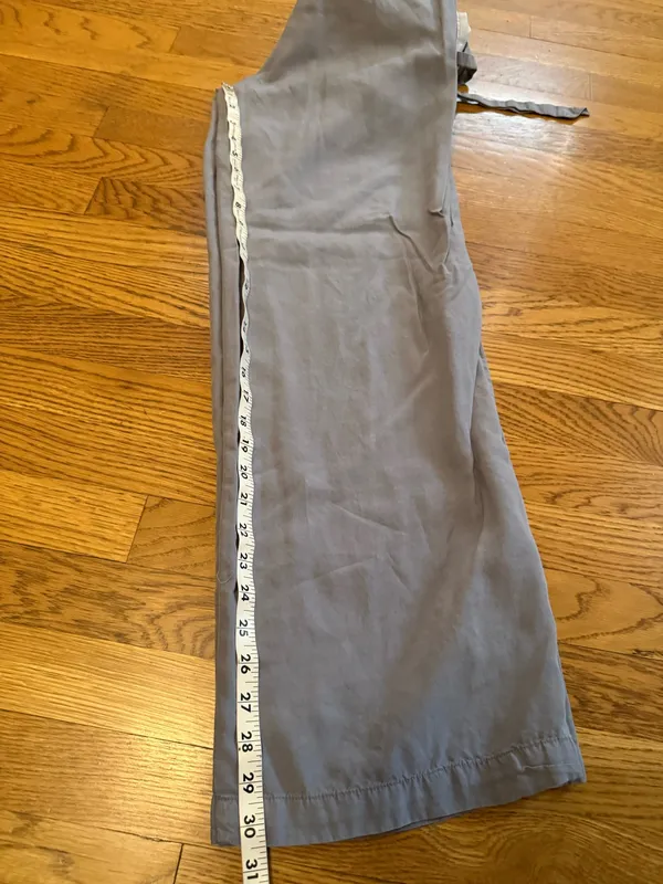 Thread & Supply Light Gray Wide-Leg Pants size XS - Image 9