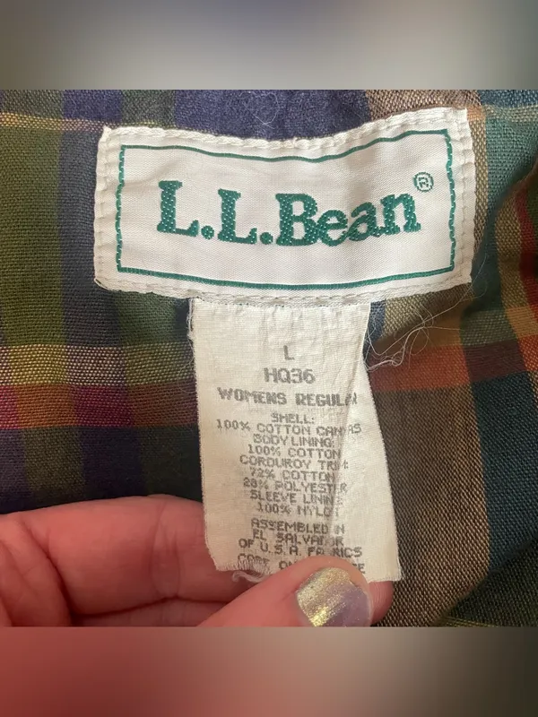 L.L. Bean Vintage Field Coat Chore Jacket Canvas button down - Image 13