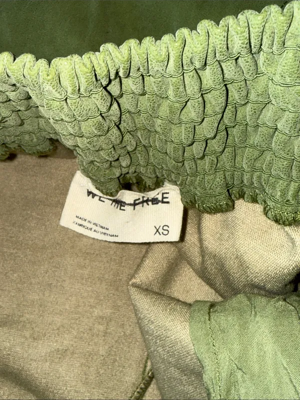 NWOT FREE PEOPLE X We The Free Paradise Found Suede Skort Going Green pocket XS - Image 9