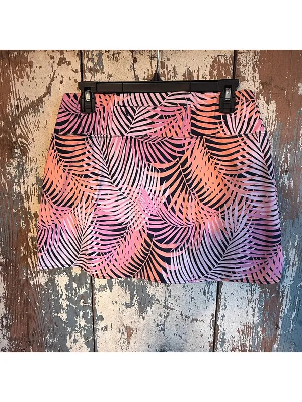 Tommy Bahama Everyday Active Tropical Pink Palm Print SKort Skirt, size Medium - Image 5