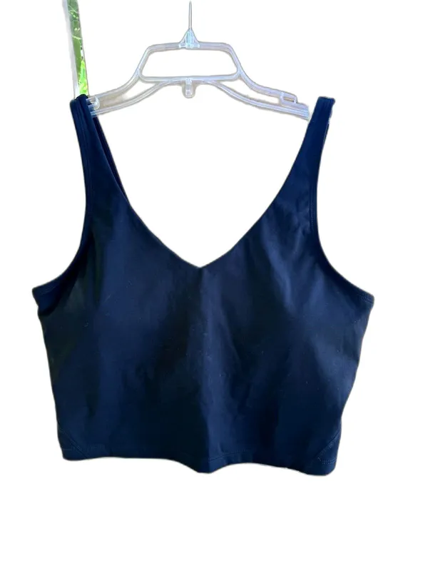 THE GYM PEOPLE Women's Longline Sports Bra Padded Crop Tank Top Medium Support M - Image 2