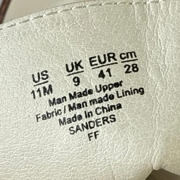 Sam Edelman Circus Sanders Ivory White Leather Round Toe Lace Up Combat Boots 11 - Image 5