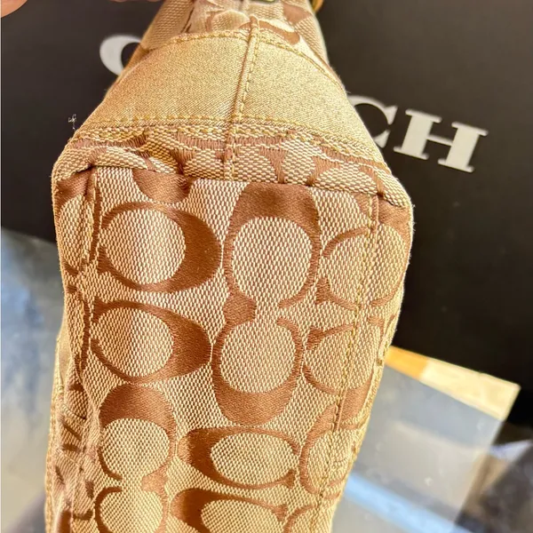 Coach Brown and Tan Women's Vintage Bag - Image 13