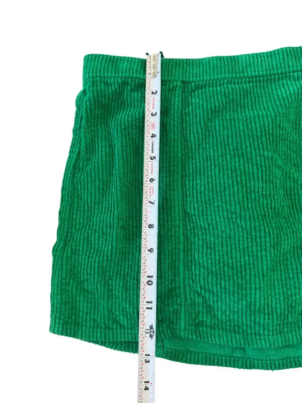 AERIE Women's Green Corduroy Pull On Skirt Size XS - Image 3