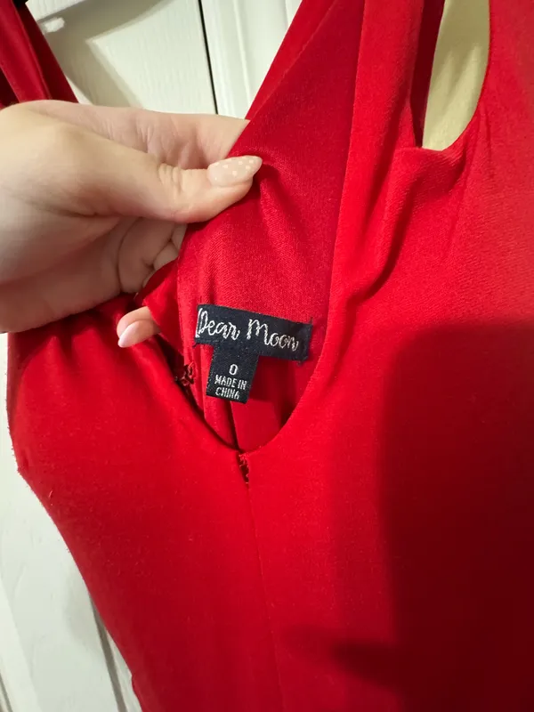 Dress Red Size 0 - Image 5
