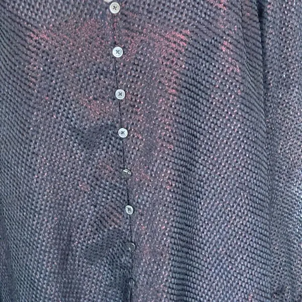 Current Air Womens Blouse Size Large Top Long Sleeve Dark Academia Gothic Chic - Image 4