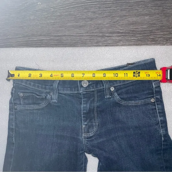 7 For All Mankind 7FAM Straight Leg Denim Jeans 26 Classic Casual Preppy Indie - Image 5