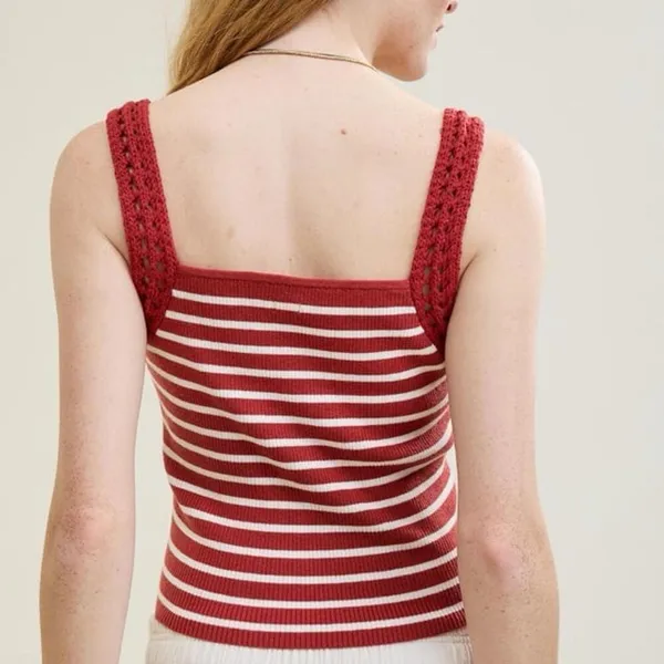 Aerie Crochet Sweater Tank Top Size Large - Image 6