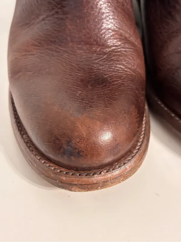 Bed Stu Cobbler Series Ankle Booties Womens Size 8 Brown Leather Wedge Western - Image 7