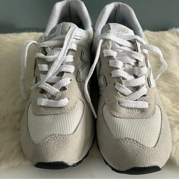 New Balance Women’s 574 Core Suede Mesh Sneakers - Image 4