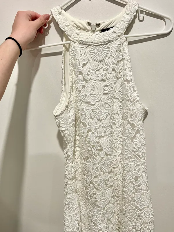Lulu’s Love Poem Ivory Lace Mini Dress - Image 5