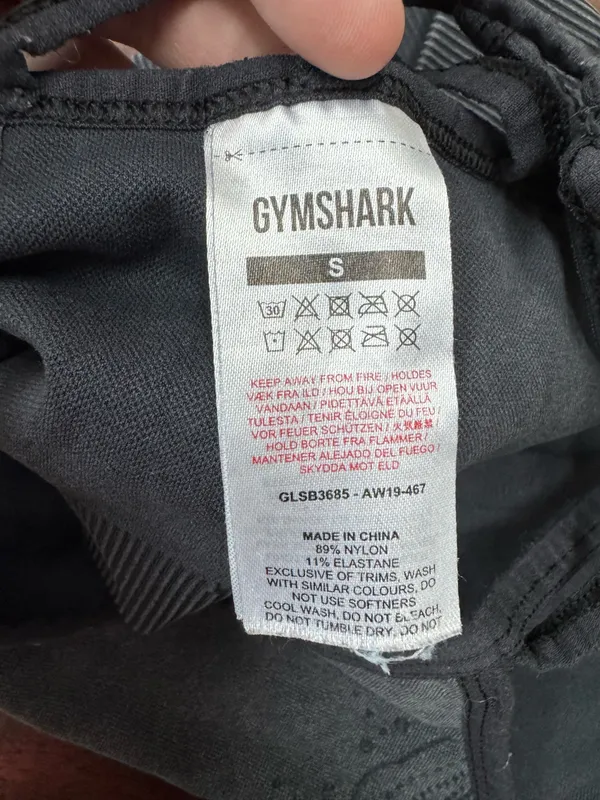 Gymshark Seamless High Neck Sports Bra Top Size Small - Image 6
