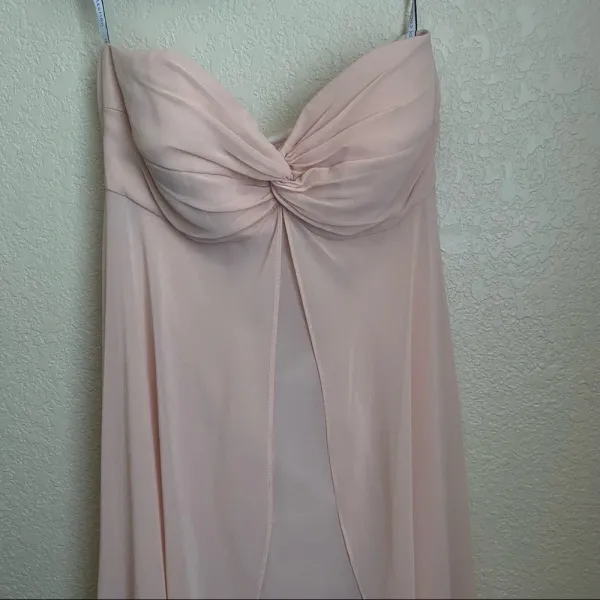 Jenny Yoo Dusty Rose‎ Strapless Bridesmaids Dress size 8 - Image 3