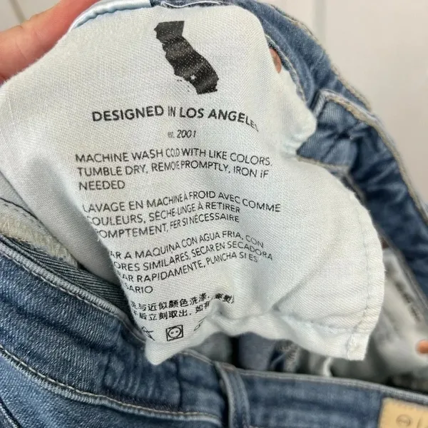 AG Adriano Goldschmied Women's Prima Ankle Cigarette Leg Jeans Size 29 Medium Wash Blue Denim - Image 9