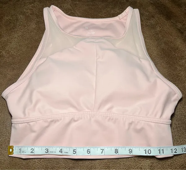 BuffBunny Collection Viva La Vibe Sports Bra Light Pink/Blush Size Small - Image 4