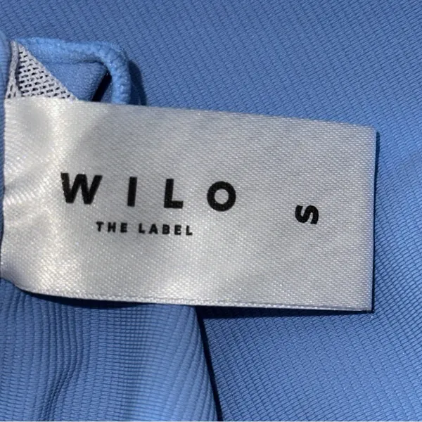 WILO The Label Women’s Size S Light Blue One Shoulder Performance Sports Bra - Image 7