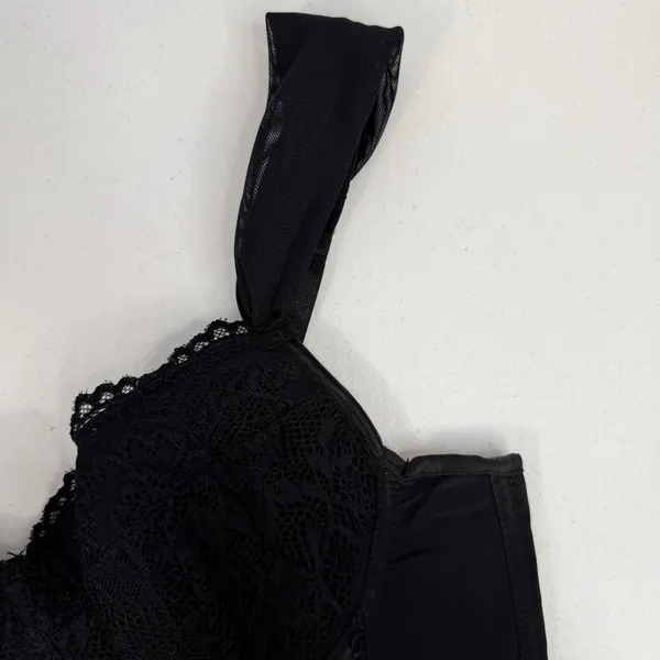Sexy M Bustier Corset Bra Whimsigoth‎ Jezebel Lingerie Lace Underwire Long Line - Image 4