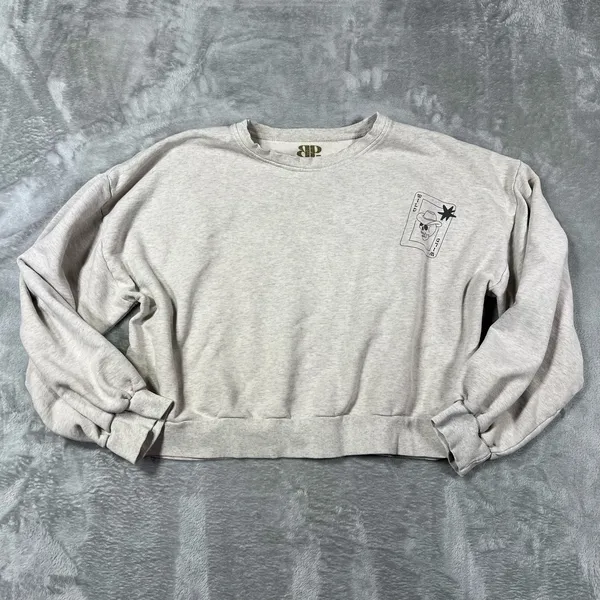 Wild Card Sweatshirt Grey Boxy Oversized Cozy XL Boxy - Image 3