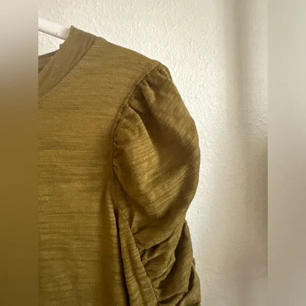 FREE PEOPLE WE THE FREE DARK Olive Green Top. - Image 6