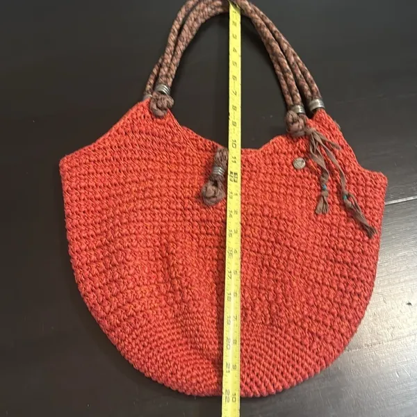 Sakroots Crochet Bucket Bag - Burnt‎ Orange - Image 4