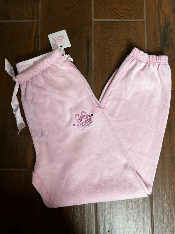 Victorias Secret PINK x Love Shack Fancy Tracksuit Hoodie and Pants Set Small - Image 2