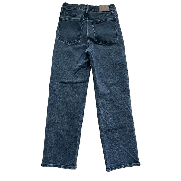 Madewell The Perfect Vintage Wide-Leg Jean Size 27 Black Rinse - Image 3
