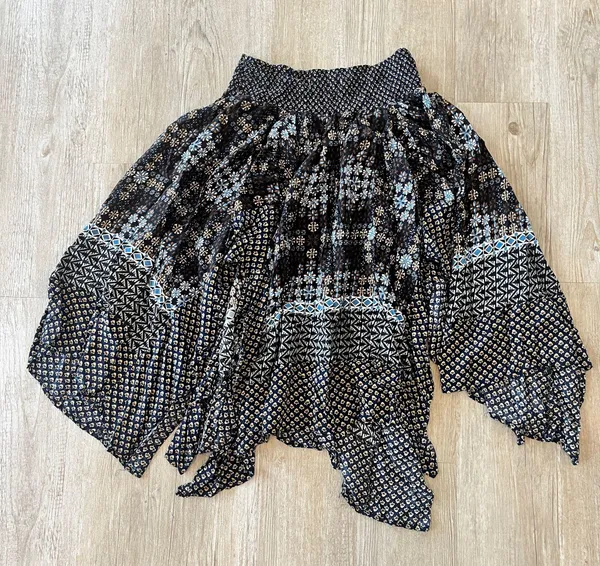 Womens Cameo & Myth Black Printed Midi Skirt - L - Image 3
