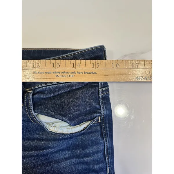 American Eagle Jegging Jeans Women’s 10 Tall Blue Super Stretch Denim Super Low - Image 5