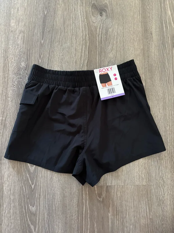 NWT Roxy Black SPF 50 Stretch Board/Swim Shorts (XS) - Image 4