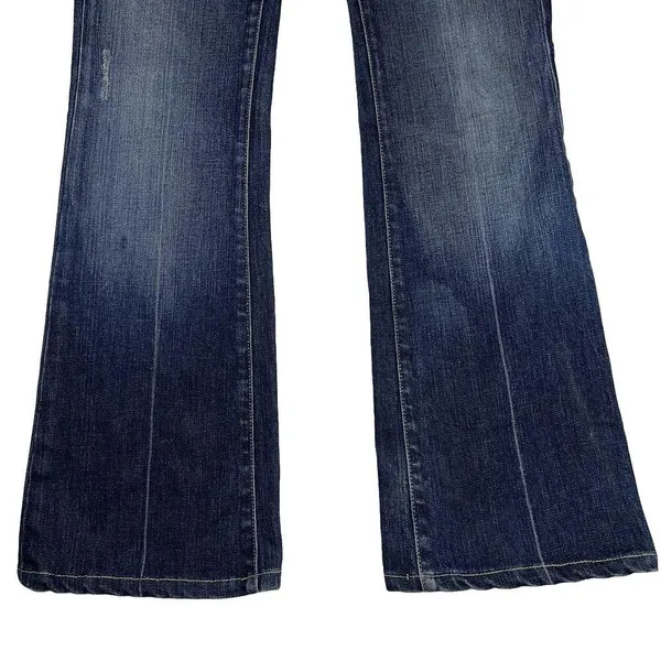 Paige Premium Denim Laurel Canyon Low Rise Bootcut Medium-Dark Jeans Size 26 - Image 4