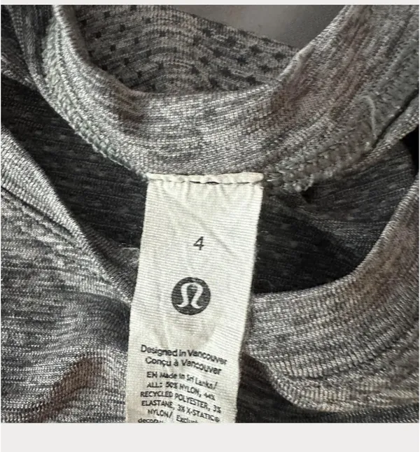 Lululemon Grey Long Sleeve Swiftly Tech - Image 3