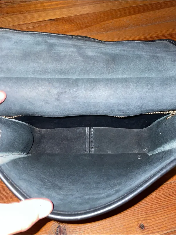 Vintage Coach Willis 9927 Black Leather Satchel Top Handle Bag Made USA 1990s - Image 11