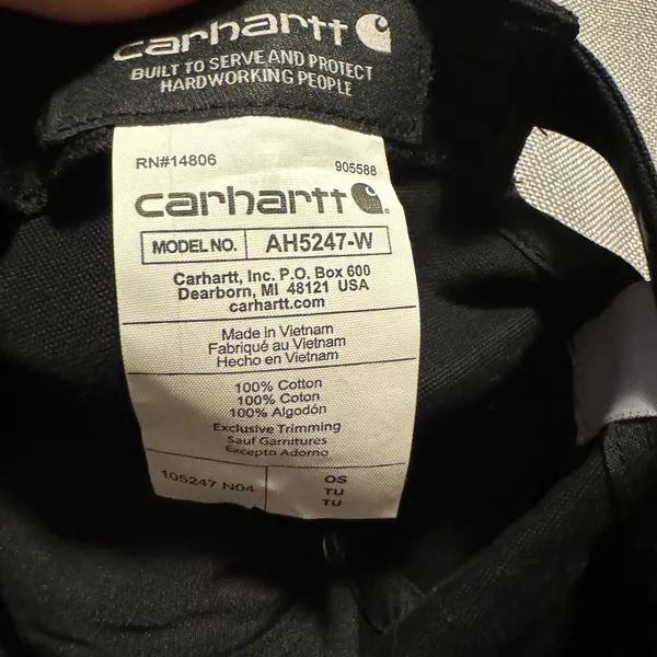 Carhartt Classic Black Hat - Image 3