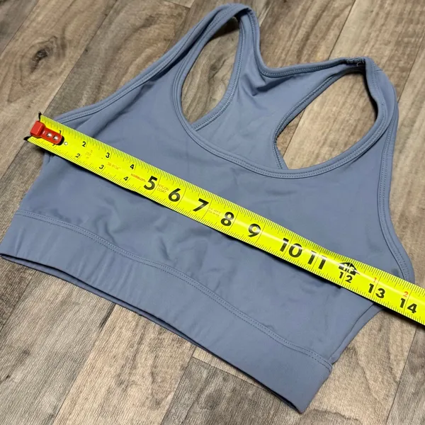 Mura Boutique Dusty blue sports bra + leggings workout set - Image 3