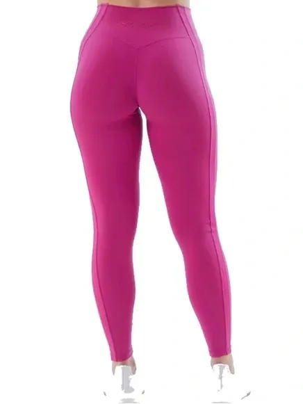Alphalete Pulse Kinetic‎ Magenta Barbie Pink Performance Leggings - Image 4