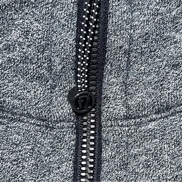 lululemon athletica Dk Gray Full Zip SCUBA Hoodie Jacket Front Pockets-Size 4 - Image 5