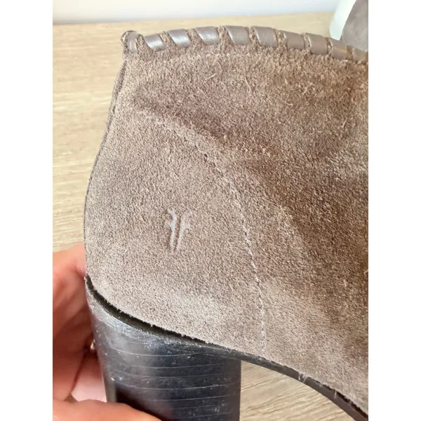 Frye Nora Whipstitch Suede Ankle Boots Womens Smoke Grey Size 7‎ - Image 2