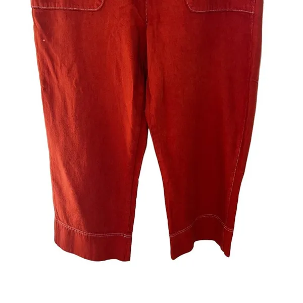 Roller Rabbit Elle Terra Cotta Cropped Wide Leg Pants Size 10 NWT - Image 5