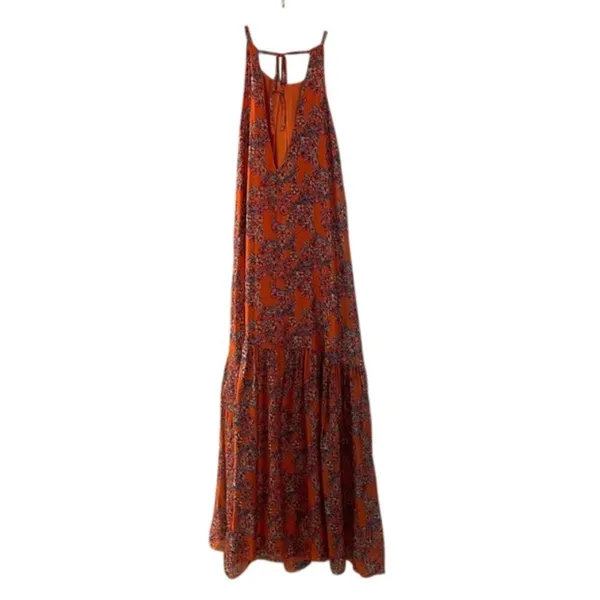 FRNCH Aneth Floral Silk Blend Sleeveless Maxi Dress Womens Size Small Boho - Image 7