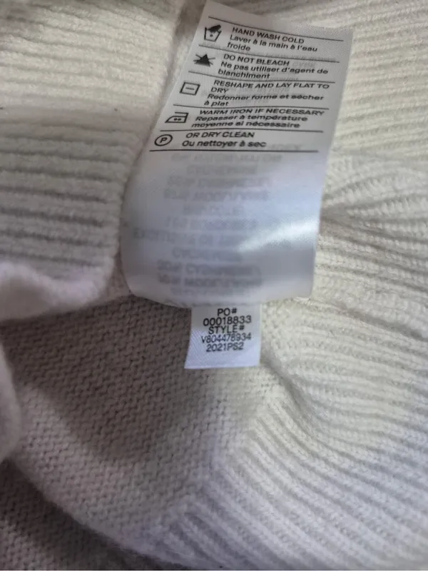 Vince sweater button up cardigan wool off white cashmere blend size small - Image 10