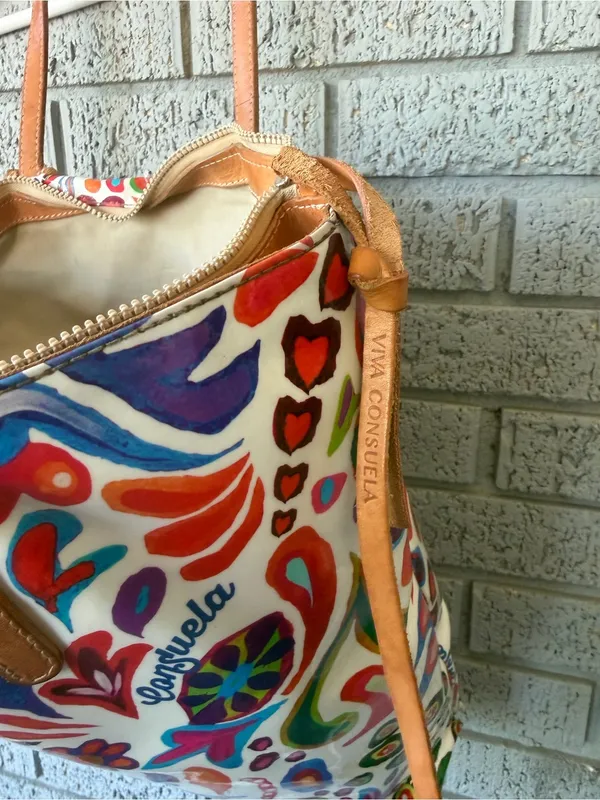 Consuela White Swirly Legacy Market Tote - Image 13