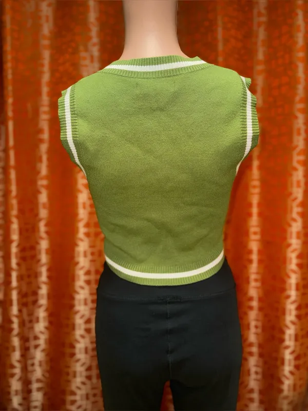 Urban Outfitters Randi Shrunken Sweater Vest Medium - Image 3