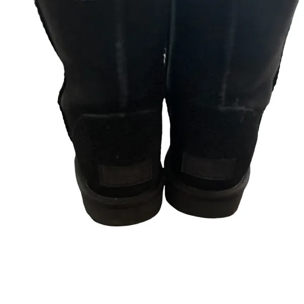 UGG Classic Short II Black Suede Shearling Winter Boots Size 7 - Image 8